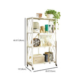 Foldable Iron Frame Microwave Shelf Baker's Rack Image - 19