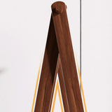 Foldable Natural Pine Open Storage Shelves Coat Rack Image - 12