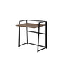 Foldable Rectangle Nut-Brown Wood H-Shape Writing Desk Image - 3