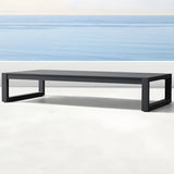 Foldable	Rectangular Metal Frame Outdoor Coffee Table Image - 8