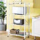 Foldable Stainless Steel Baker's Rack with Shelves Image - 11