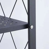 Foldable Stainless Steel Baker's Rack with Shelves Image - 8