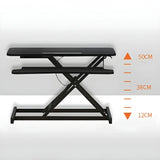 Folding Adjustable Trestle Standing Desk Converter Image - 12