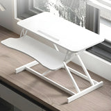 Folding Adjustable Trestle Standing Desk Converter Image - 6