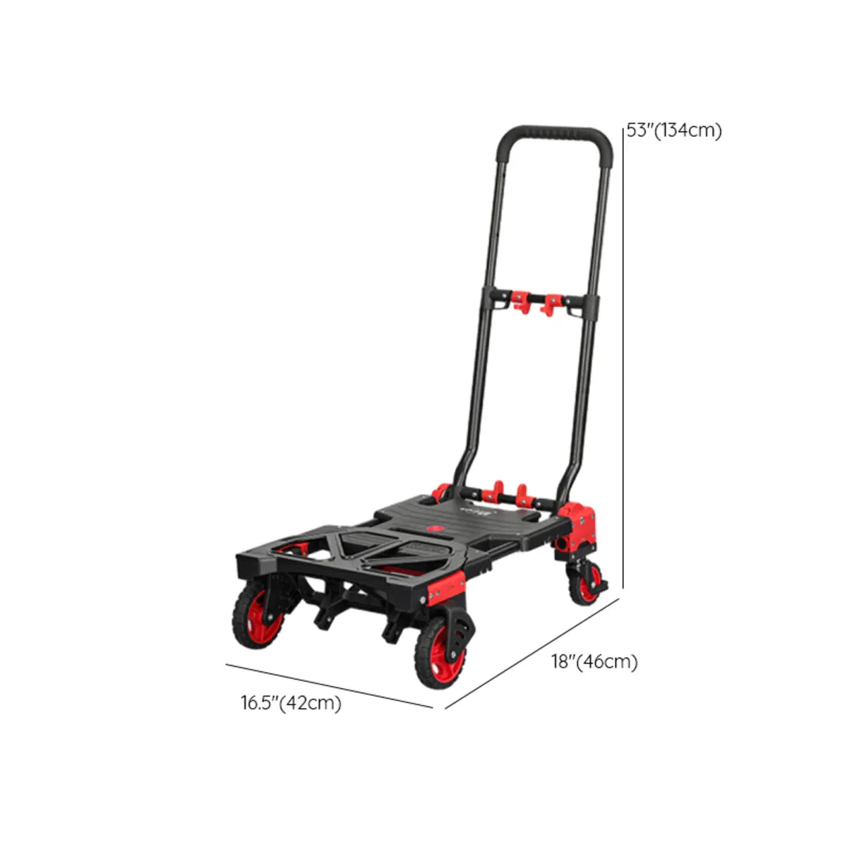 Folding Green Finish Metal Narrow Tall Utility Carts Image - 15