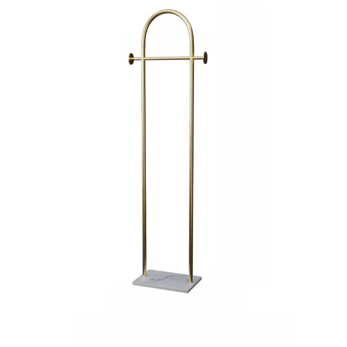 Free Standing Hooks Arch Metal Gold Entry Coat Rack Image - 5