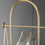 Free Standing Hooks Arch Metal Gold Entry Coat Rack Image - 7