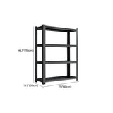 Freestanding Black Steel Heavy-Duty Garage Storage Shelves Image - 10