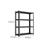 Freestanding Black Steel Heavy-Duty Garage Storage Shelves Image - 11