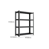 Freestanding Black Steel Heavy-Duty Garage Storage Shelves Image - 16