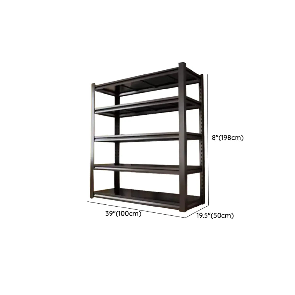 Freestanding Black Steel Heavy-Duty Garage Storage Shelves Image - 32