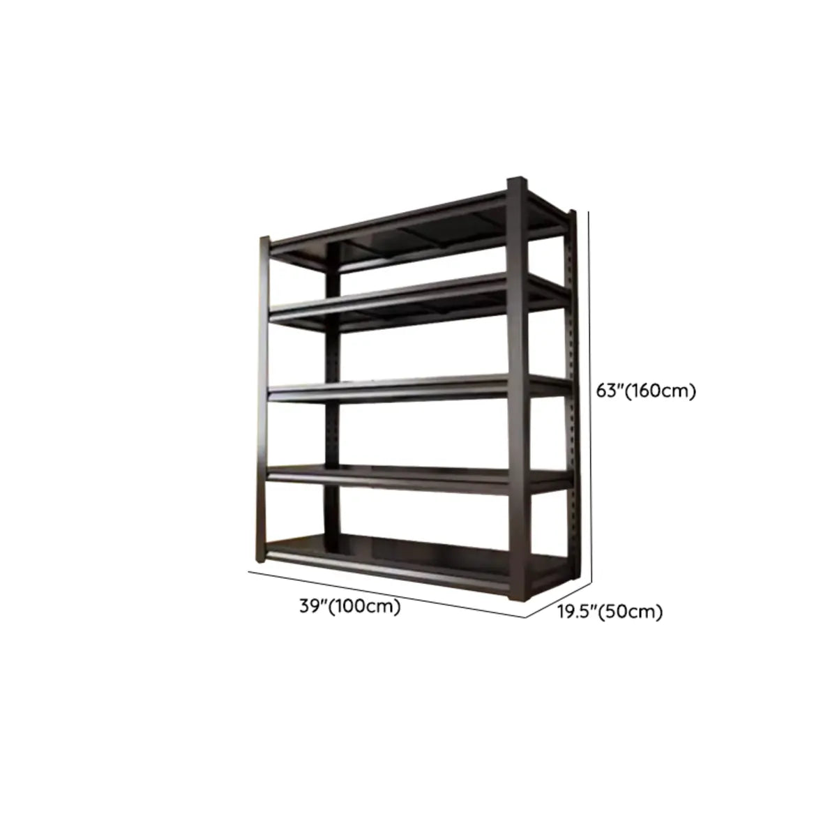 Freestanding Black Steel Heavy-Duty Garage Storage Shelves Image - 22