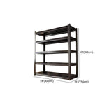 Freestanding Black Steel Heavy-Duty Garage Storage Shelves Image - 22