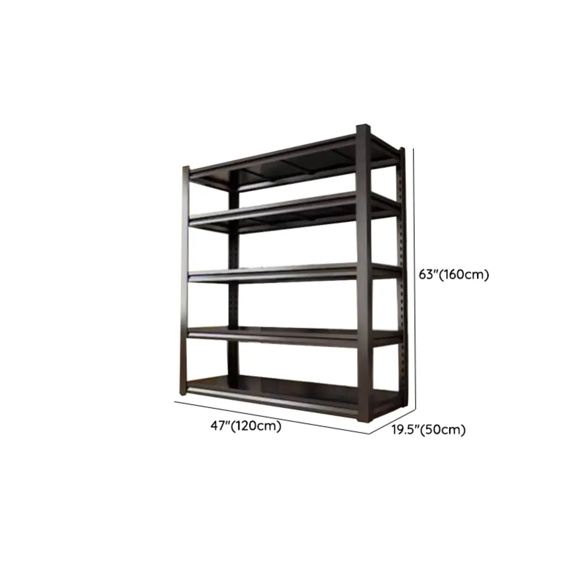 Freestanding Black Steel Heavy-Duty Garage Storage Shelves Image - 23