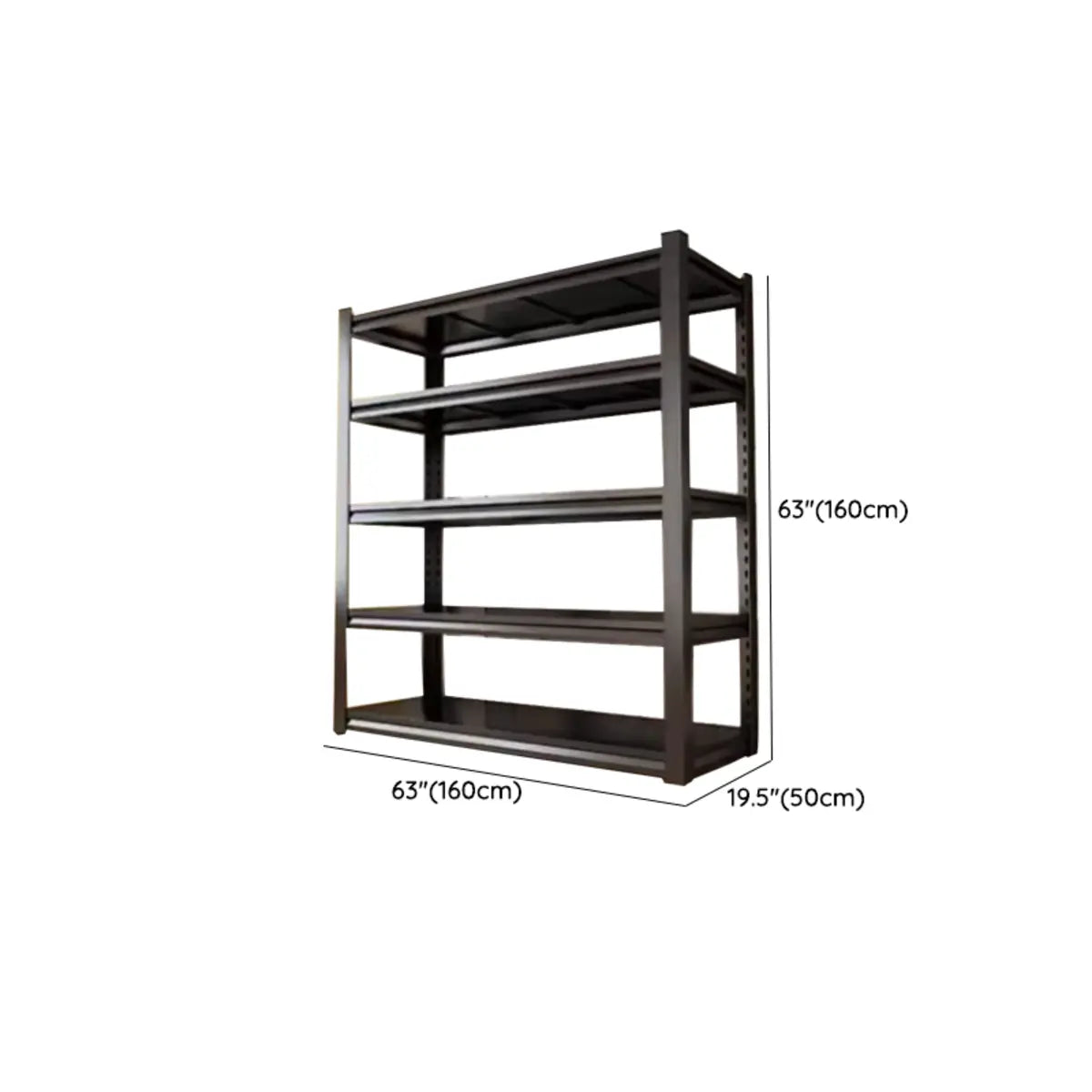 Freestanding Black Steel Heavy-Duty Garage Storage Shelves Image - 25