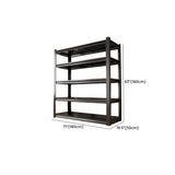 Freestanding Black Steel Heavy-Duty Garage Storage Shelves Image - 26