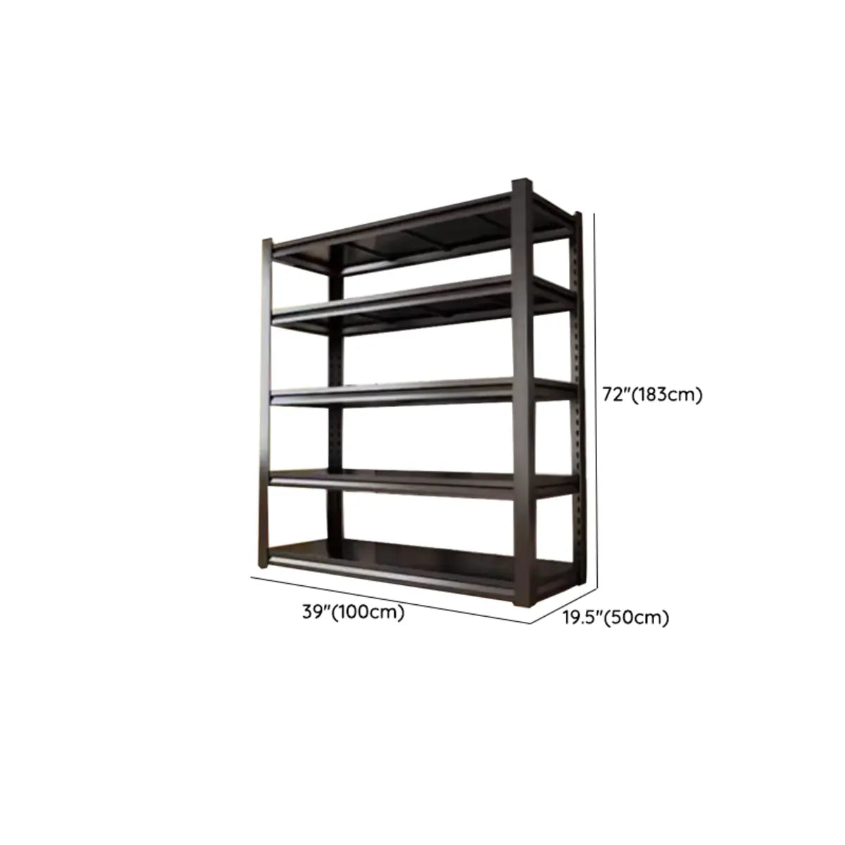 Freestanding Black Steel Heavy-Duty Garage Storage Shelves Image - 27