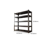 Freestanding Black Steel Heavy-Duty Garage Storage Shelves Image - 29