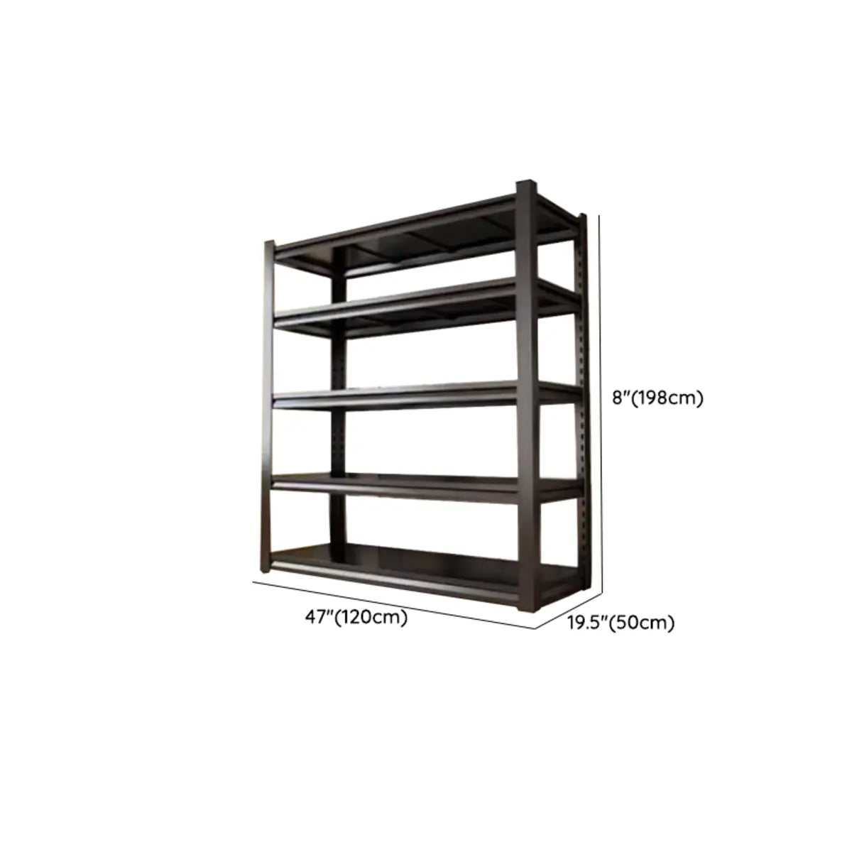 Freestanding Black Steel Heavy-Duty Garage Storage Shelves Image - 33