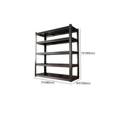 Freestanding Black Steel Heavy-Duty Garage Storage Shelves Image - 31