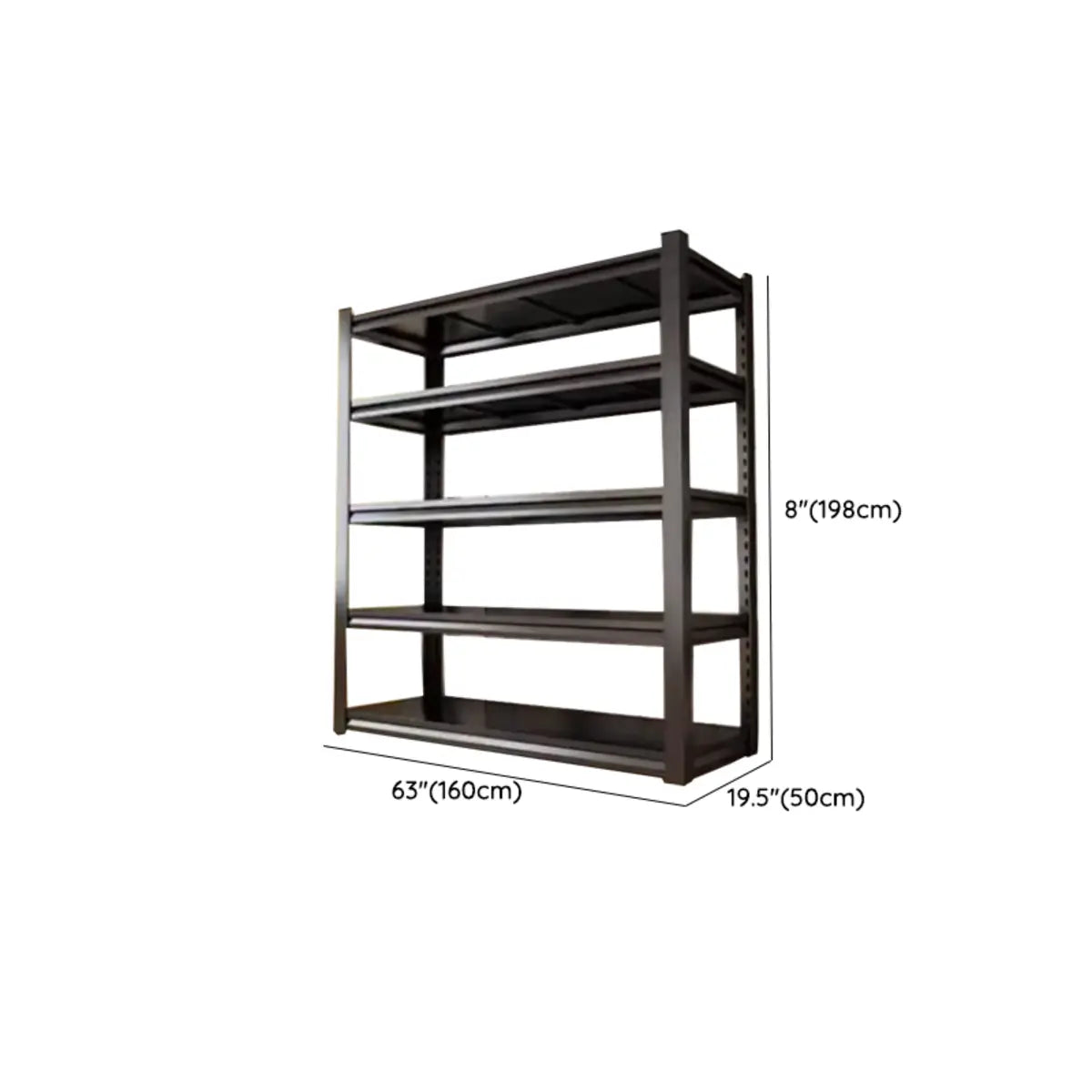 Freestanding Black Steel Heavy-Duty Garage Storage Shelves Image - 35