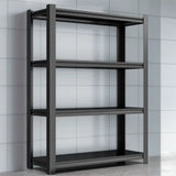 Freestanding Black Steel Heavy-Duty Garage Storage Shelves Image - 5