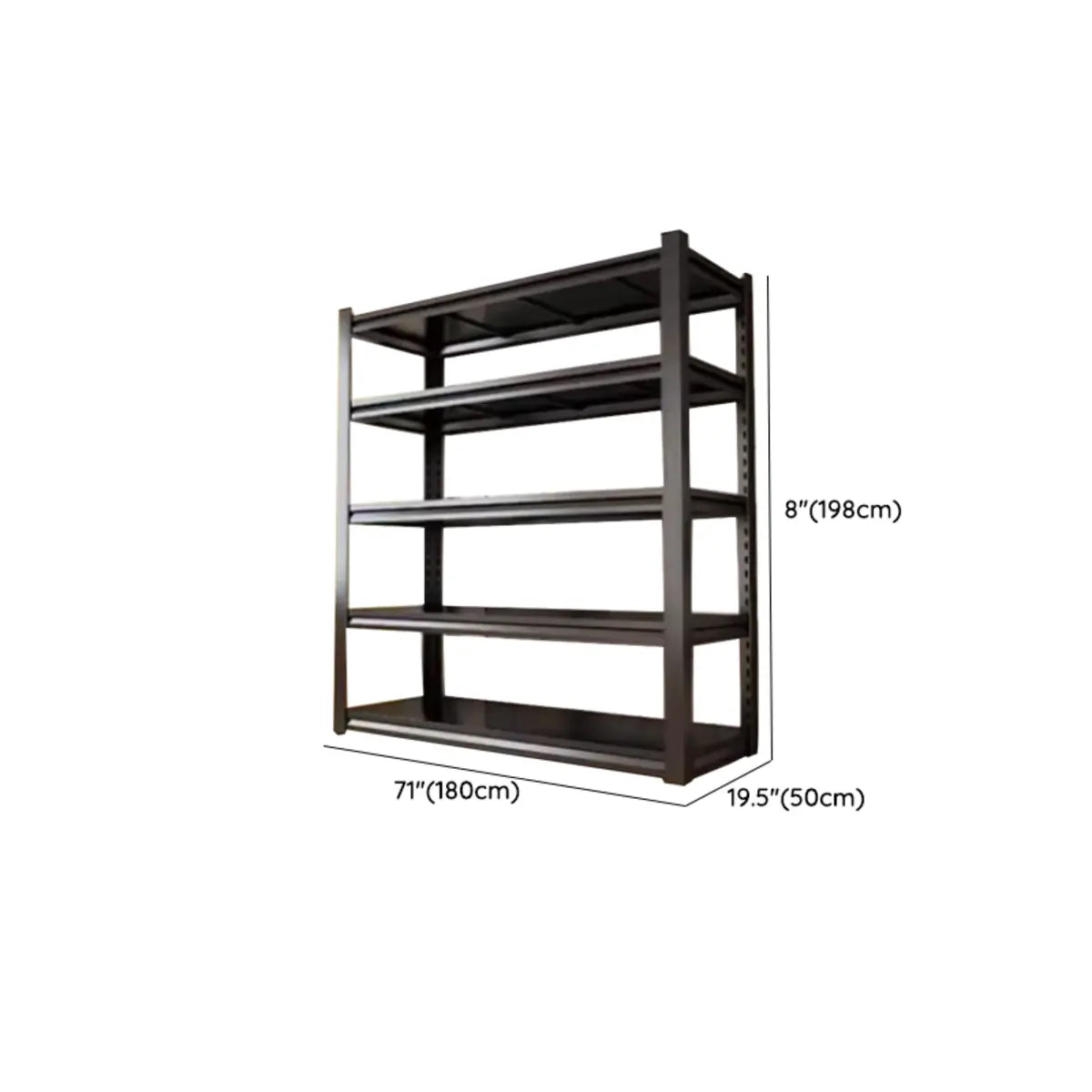 Freestanding Black Steel Heavy-Duty Garage Storage Shelves Image - 36