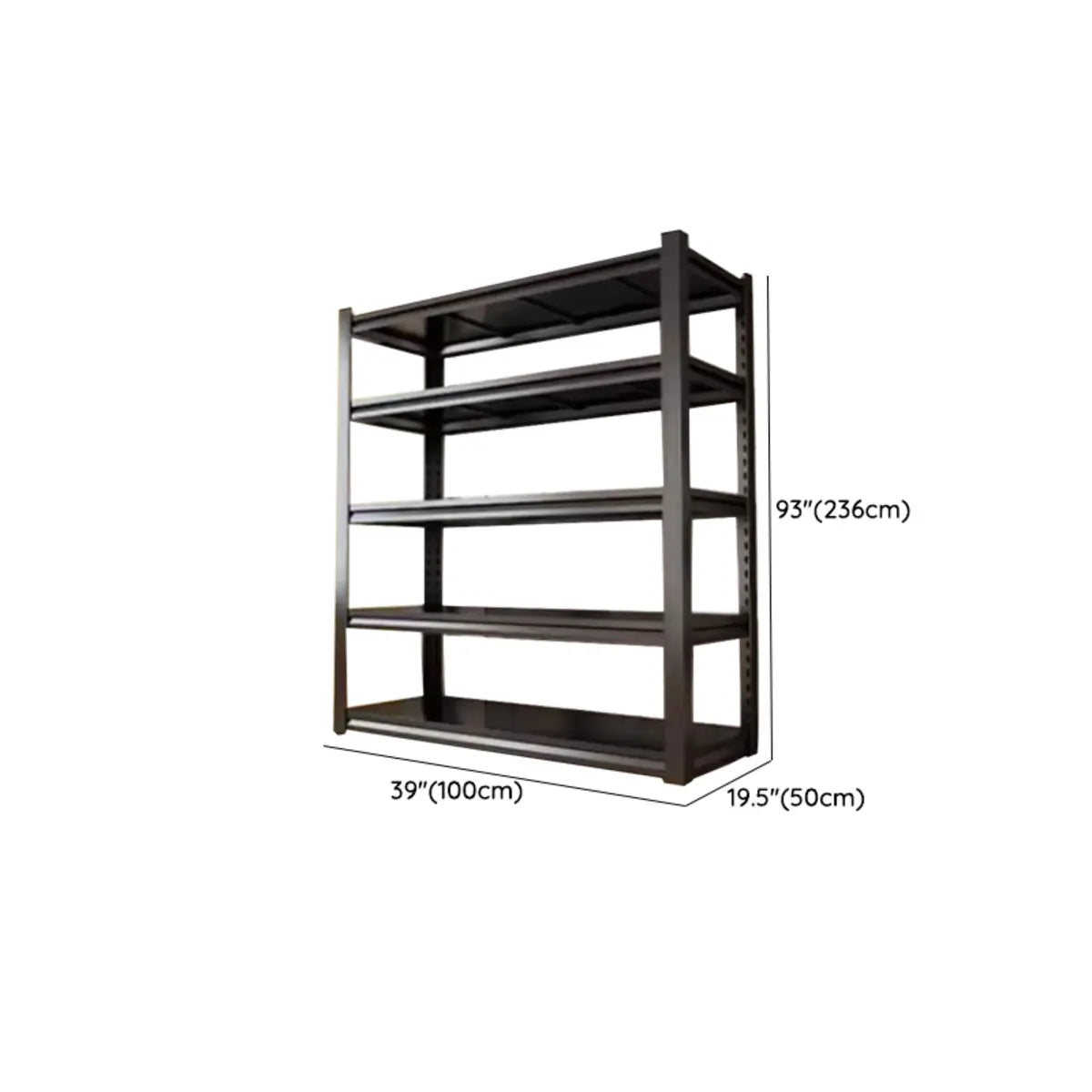 Freestanding Black Steel Heavy-Duty Garage Storage Shelves Image - 37