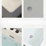 Freestanding Rectangle Air Massage White Bathtub Image - 4