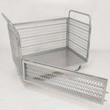 Freestanding Silver Metal Utility Carts with Shelves Image - 1