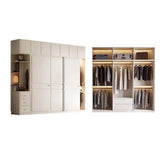 Freestanding Soft Close White Timber Large Sliding Wardrobe Image - 15