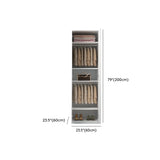 Freestanding White Alloy Wardrobe with Soft Close Doors Image - 17