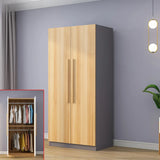 Freestanding White Storage Cabinet Wardrobe with Drawers Image - 17