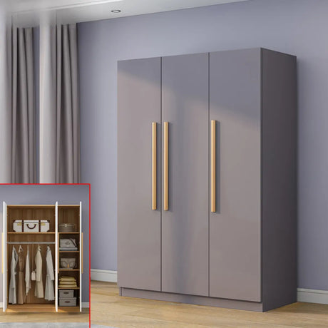 Freestanding White Storage Cabinet Wardrobe with Drawers Image - 34