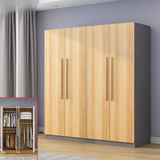 Freestanding White Storage Cabinet Wardrobe with Drawers Image - 21