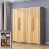 Freestanding White Storage Cabinet Wardrobe with Drawers Image - 22