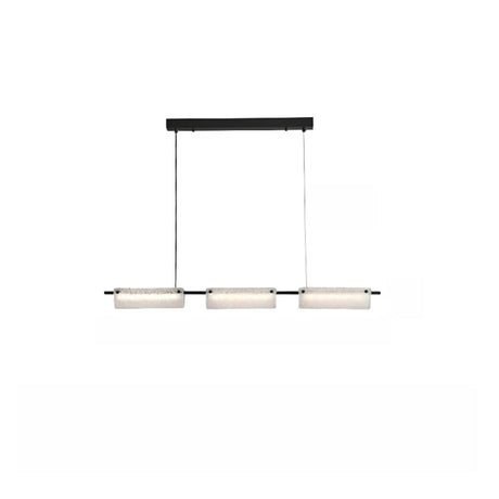 Frosted Glass 3-Light Kitchen Island Pendant Light Image - 2