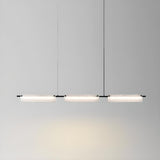 Frosted Glass 3-Light Kitchen Island Pendant Light Image - 6