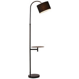 Functional Barrel Adjustable Side Table Floor Lamp Image - 5