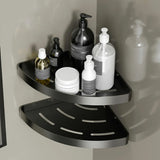 Functional Metal Gray Storage Bathroom Hardware Set Image - 14