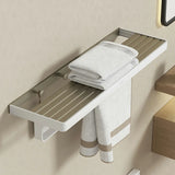 Functional Metal Gray Storage Bathroom Hardware Set Image - 21