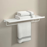 Functional Metal Gray Storage Bathroom Hardware Set Image - 32