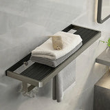 Functional Metal Gray Storage Bathroom Hardware Set Image - 9