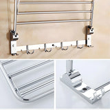 Functional Wall-Mounted Chrome Bathroom Hardware Rack Image - 14