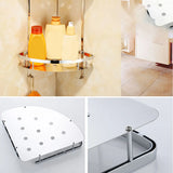 Functional Wall-Mounted Chrome Bathroom Hardware Rack Image - 20