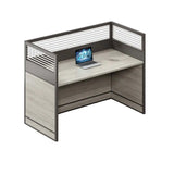 Functional Wooden Rectangular Four-Person Computer Desk Image - 11