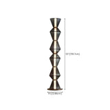 Futuristic Stacked Cone Design Black Floor Lamp #size