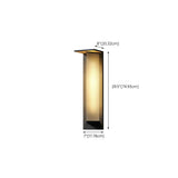 Geometric Black Ribbed Glass Outdoor Wall Sconce Image - 19