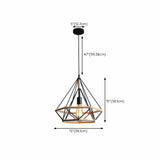 Geometric Industrial Dining Room Pendant Light Image - 15