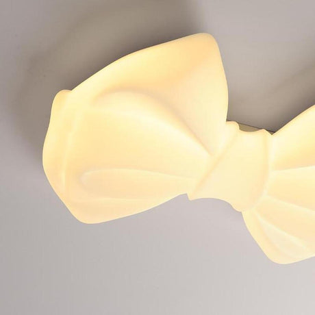 Girly Bowknot Resin LED Flush Mount Ceiling Light Image - 2